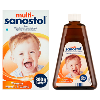 Multi-Sanostol, syrop dla dzieci powyżej 1 roku, 300 g - 2 - zdjęcie produktu
