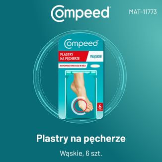 Compeed, plastry na pęcherze, hydrokoloidowe, wąskie, 6 sztuk - 2 - zdjęcie produktu