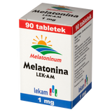 Melatonina LEK-AM 1 mg, 90 tabletek - miniaturka zdjęcia produktu