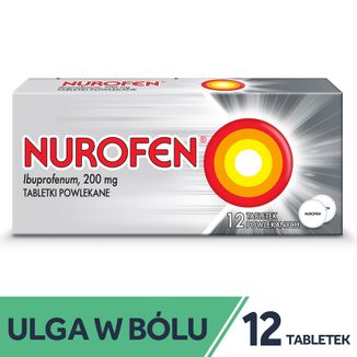 Nurofen 200 mg, 12 tabletek powlekanych - 2 - zdjęcie produktu
