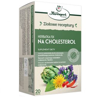 Herbapol Na Cholesterol, herbatka fix ziołowo-owocowa, 2 g x 20 saszetek - zdjęcie produktu