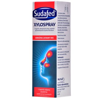 Sudafed XyloSpray 1 mg/ ml, aerozol do nosa dla dzieci od 6 lat i dorosłych, 10 ml - 2 - zdjęcie produktu