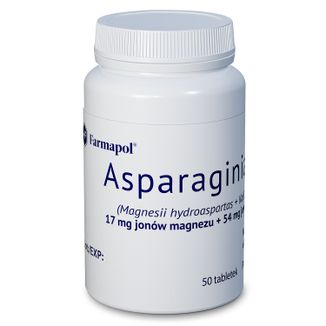 Asparaginian Lek 17 mg + 54 mg, 50 tabletek - 2 - zdjęcie produktu