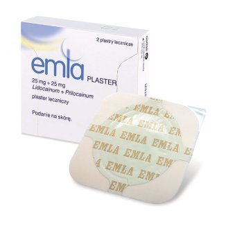 Emla 25 mg + 25 mg, plastry lecznicze, 2 sztuki - 2 - zdjęcie produktu
