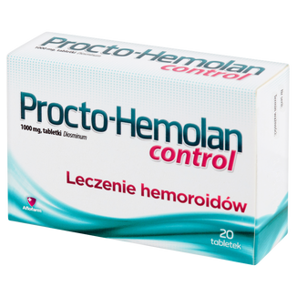 Procto-Hemolan Control 1000 mg, 20 tabletek - zdjęcie produktu