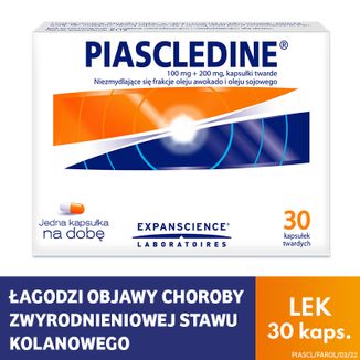 Piascledine 100 mg + 200 mg, 30 kapsułek twardych USZKODZONE OPAKOWANIE - 2 - zdjęcie produktu