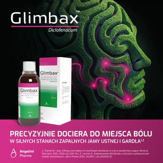 Glimbax 0,74 mg/ ml, roztwór do płukania jamy ustnej i gardła, 200 ml - 2 - zdjęcie produktu