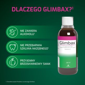 Glimbax 0,74 mg/ ml, roztwór do płukania jamy ustnej i gardła, 200 ml - 5 - zdjęcie produktu