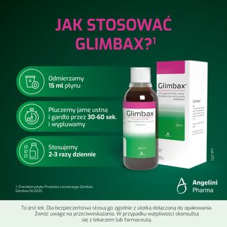 Glimbax 0,74 mg/ ml, roztwór do płukania jamy ustnej i gardła, 200 ml - 6 - zdjęcie produktu