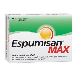 Espumisan Max, 20 kapsułek miękkich - zdjęcie produktu