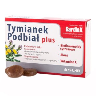 Tymianek i Podbiał Plus, 16 pastylek + 8 pastylek w prezencie - zdjęcie produktu