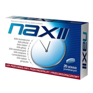 Naxii 220 mg, 20 tabletek powlekanych - zdjęcie produktu