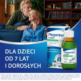 Flegamina Classic o smaku miętowym bez cukru 4 mg/ 5 ml, syrop, 120 ml - 6 - zdjęcie produktu