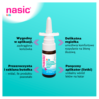Nasic Kids (0,05 mg + 5 mg)/ dawkę, aerozol do nosa dla dzieci od 2 do 6 lat, 10 ml - 8 - zdjęcie produktu