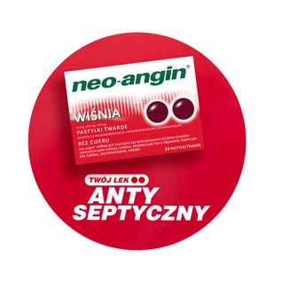 Neo-Angin Wiśnia 1,2 mg + 0,6 mg + 5,9 mg, 24 pastylki twarde - 4 - zdjęcie produktu