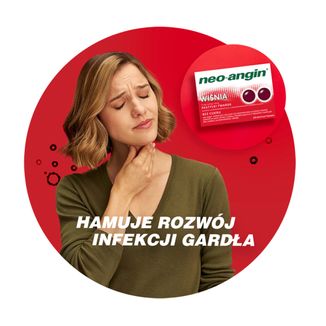 Neo-Angin Wiśnia 1,2 mg + 0,6 mg + 5,9 mg, 24 pastylki twarde - 6 - zdjęcie produktu