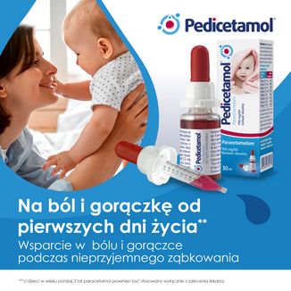 Pedicetamol 100 mg/ ml, roztwór doustny dla dzieci i niemowląt od urodzenia, 30 ml - 6 - zdjęcie produktu