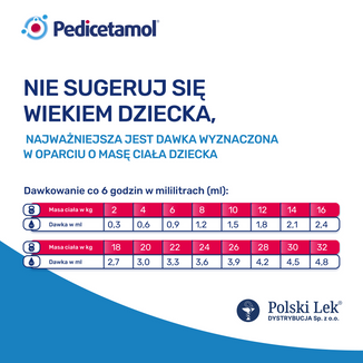 Pedicetamol 100 mg/ ml, roztwór doustny dla dzieci i niemowląt od urodzenia, 30 ml - 8 - zdjęcie produktu