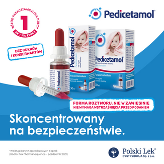 Pedicetamol 100 mg/ ml, roztwór doustny dla dzieci i niemowląt od urodzenia, 30 ml - 9 - zdjęcie produktu