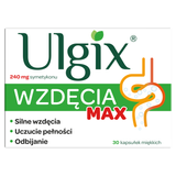 Ulgix Wzdęcia Max 240 mg, 30 kapsułek miękkich - miniaturka zdjęcia produktu