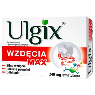 Ulgix Wzdęcia Max 240 mg, 30 kapsułek miękkich - zdjęcie produktu