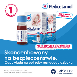 Pedicetamol 100 mg/ ml, roztwór doustny dla dzieci i niemowląt od urodzenia, 60 ml - 8 - zdjęcie produktu