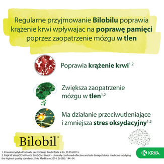 Bilobil Forte 80 mg, 60 kapsułek - 3 - zdjęcie produktu