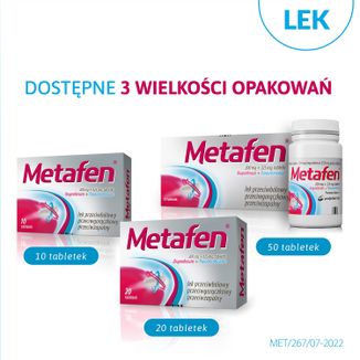 Metafen 200 mg + 325 mg, 20 tabletek - 5 - zdjęcie produktu