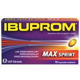 Ibuprom Max Sprint 400 mg, 10 kapsułek miękkich - miniaturka zdjęcia produktu