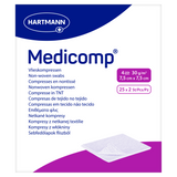 Medicomp, kompresy jałowe, włókninowe, 4-warstwowe, 30 g/m2, 7,5 cm x 7,5 cm, 50 sztuk USZKODZONE OPAKOWANIE - miniaturka zdjęcia produktu