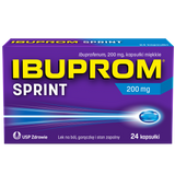 Ibuprom Sprint 200 mg, 24 kapsułki miękkie - miniaturka zdjęcia produktu