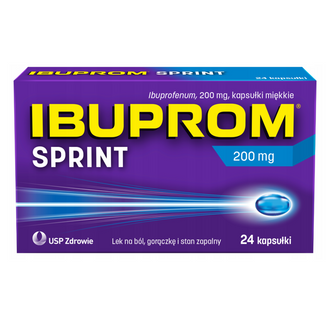Ibuprom Sprint 200 mg, 24 kapsułki miękkie - zdjęcie produktu