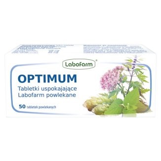 Optimum tabletki uspokajające, 50 tabletek powlekanych - zdjęcie produktu