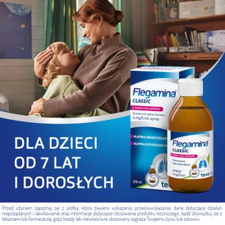 Flegamina Classic o smaku malinowym 4 mg/ 5 ml, syrop, 200 ml - 6 Flegamina Classic o smaku malinowym 4 mg/ 5 ml, syrop, 200 ml - 6 - zdjęcie produktu