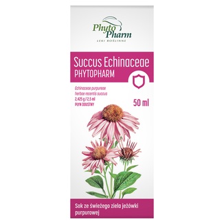 Succus Echinaceae Phytopharm 2,425 g/ 2,5 ml, płyn doustny, 50 ml - 2 - zdjęcie produktu