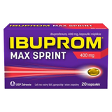 Ibuprom Max Sprint 400 mg, 20 kapsułek miękkich - miniaturka zdjęcia produktu