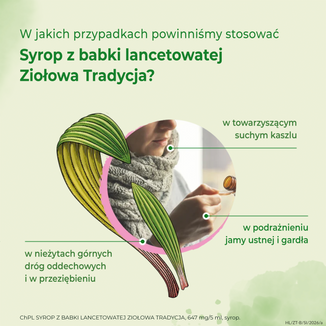 Ziołowa Tradycja Syrop z babki lancetowatej 647 mg/ 5 ml, 125 g KRÓTKA DATA - 4 - zdjęcie produktu