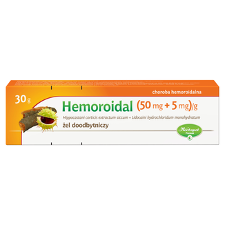Hemoroidal (50 mg + 5 mg)/g, żel doodbytniczy, 30 g - 3 Hemoroidal (50 mg + 5 mg)/g, żel doodbytniczy, 30 g - 3 - zdjęcie produktu