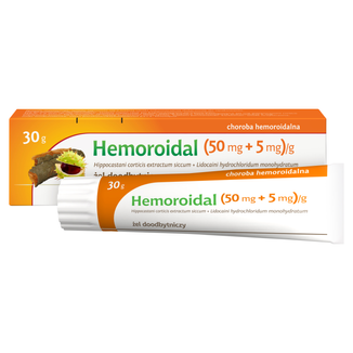 Hemoroidal (50 mg + 5 mg)/g, żel doodbytniczy, 30 g - 4 Hemoroidal (50 mg + 5 mg)/g, żel doodbytniczy, 30 g - 4 - zdjęcie produktu