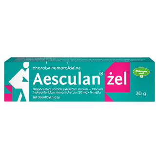 Aesculan (50 mg + 5 mg)/g, żel doodbytniczy, 30 g - zdjęcie produktu