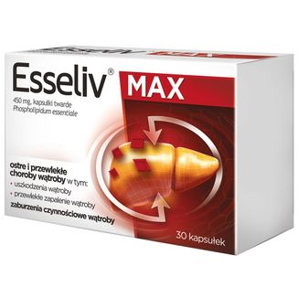 Esseliv Max 450 mg, 30 kapsułek twardych - 2 - zdjęcie produktu