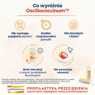 Boiron Oscillococcinum, granulki, 1 g x 30 dawek - 4 - zdjęcie produktu
