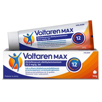 Voltaren Max 23,2 mg/g, żel, 50 g - zdjęcie produktu