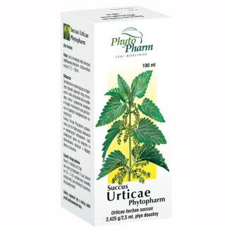 Succus Urticae Phytopharm 2,425 g/ 2,5 ml, płyn doustny, 100 ml - zdjęcie produktu