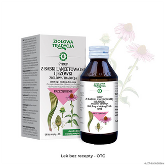 Ziołowa Tradycja Syrop z babki lancetowatej i jeżówki (642,5 mg + 160,6 mg)/5 ml, 125 g - 2 - zdjęcie produktu