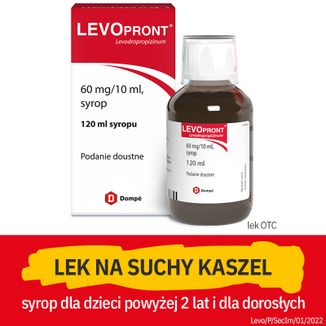 Levopront 60 mg/ 10 ml, syrop, 120 ml - 2 - zdjęcie produktu