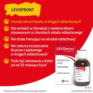 Levopront 60 mg/ 10 ml, syrop, 120 ml - 5 - zdjęcie produktu