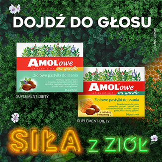 AMOLowe na Gardło, ziołowe pastylki do ssania, 16 sztuk - 7 - zdjęcie produktu