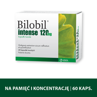 Bilobil Intense 120 mg, 60 kapsułek - 2 - zdjęcie produktu