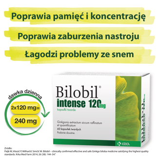 Bilobil Intense 120 mg, 60 kapsułek - 5 - zdjęcie produktu